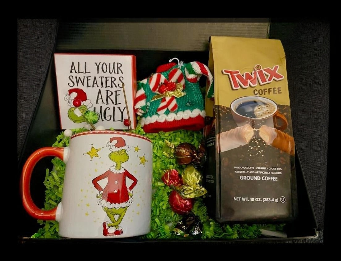 Christmas Grinch Twix Coffee Box